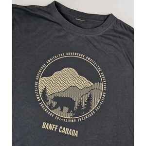 Banff Canada Graphic Tshirt Unisex Large Blue